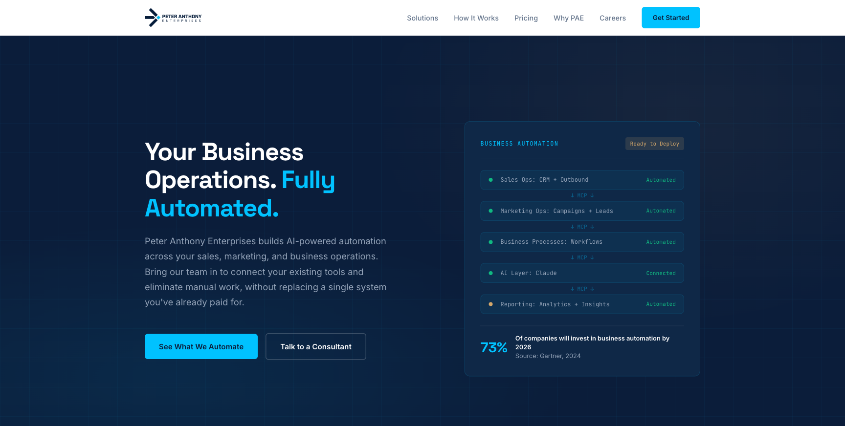 Peter Anthony Enterprises website
